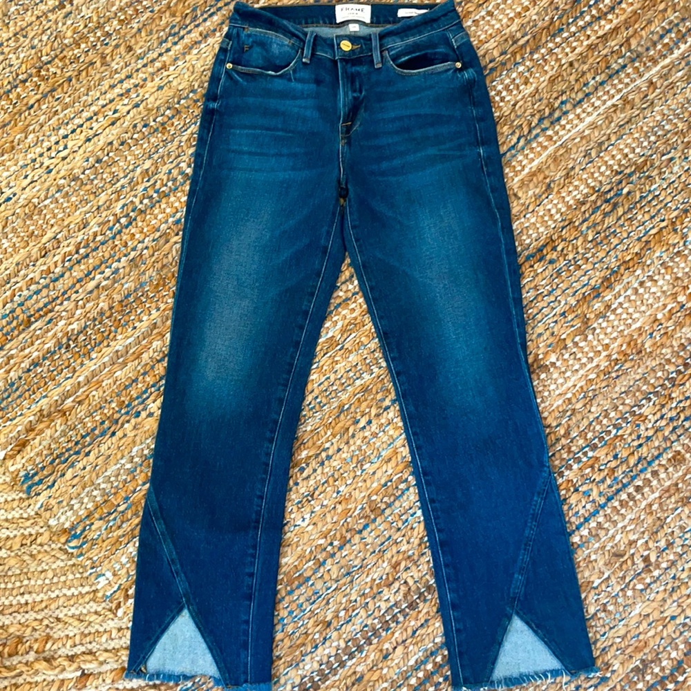 Jeans FRAME Denim Le High Split Hem Straight Leg